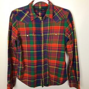 Ralph Lauren Sport Sz 12 Western Style Snap Front